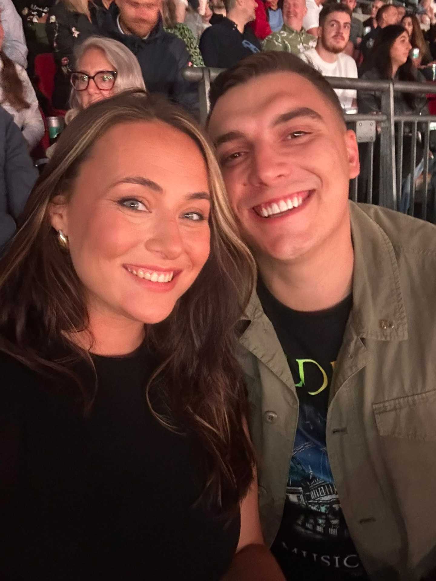Victoria and Jamie at a concert
